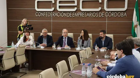 Silvia Mellado junto a Antonio D&iacute;az en su visita a CECO FOTO PSOE