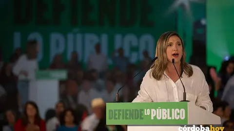 La vicesecretaria general del PSOE-A y candidata por Huelva al Parlameto, Mar&iacute;a M&aacute;rquez, en un acto del PSOE-A en Gibrale&oacute;n, en una imagen de archivo FOTO CLARA CARRASCO / EUROPA PRESS