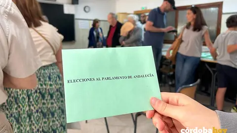 Primeras votaciones en la capital cordobesa en este 17M para elegir al Parlamento andaluz