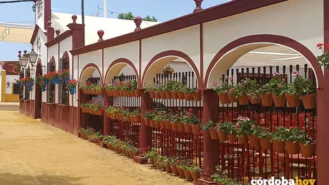 Caseta de La Bodega de PTV, instalada en El Arenal, que ha ganado el primer premio a mejor caseta y tambi&eacute;n el segundo a mejor portada de la Feria de Nuestra Se&ntilde;ora de la Salud de C&oacute;rdoba FOTO EUROPA PRESS