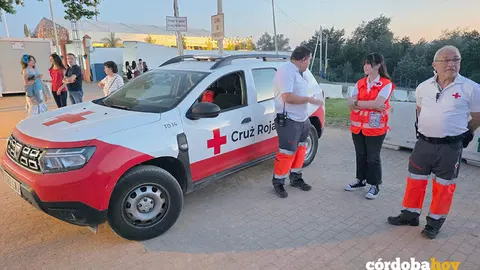 Voluntarios de Cruz Roja en la Feria de C&oacute;rdoba FOTO CRUZ ROJA