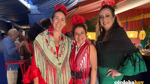 La caseta de Feria de Vox esta ma&ntilde;ana FOTO VOX