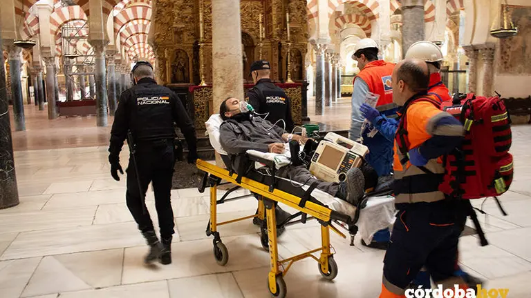 Simulacro de incendio en la Mezquita-Catedral FOTO CABILDO CATEDRAL