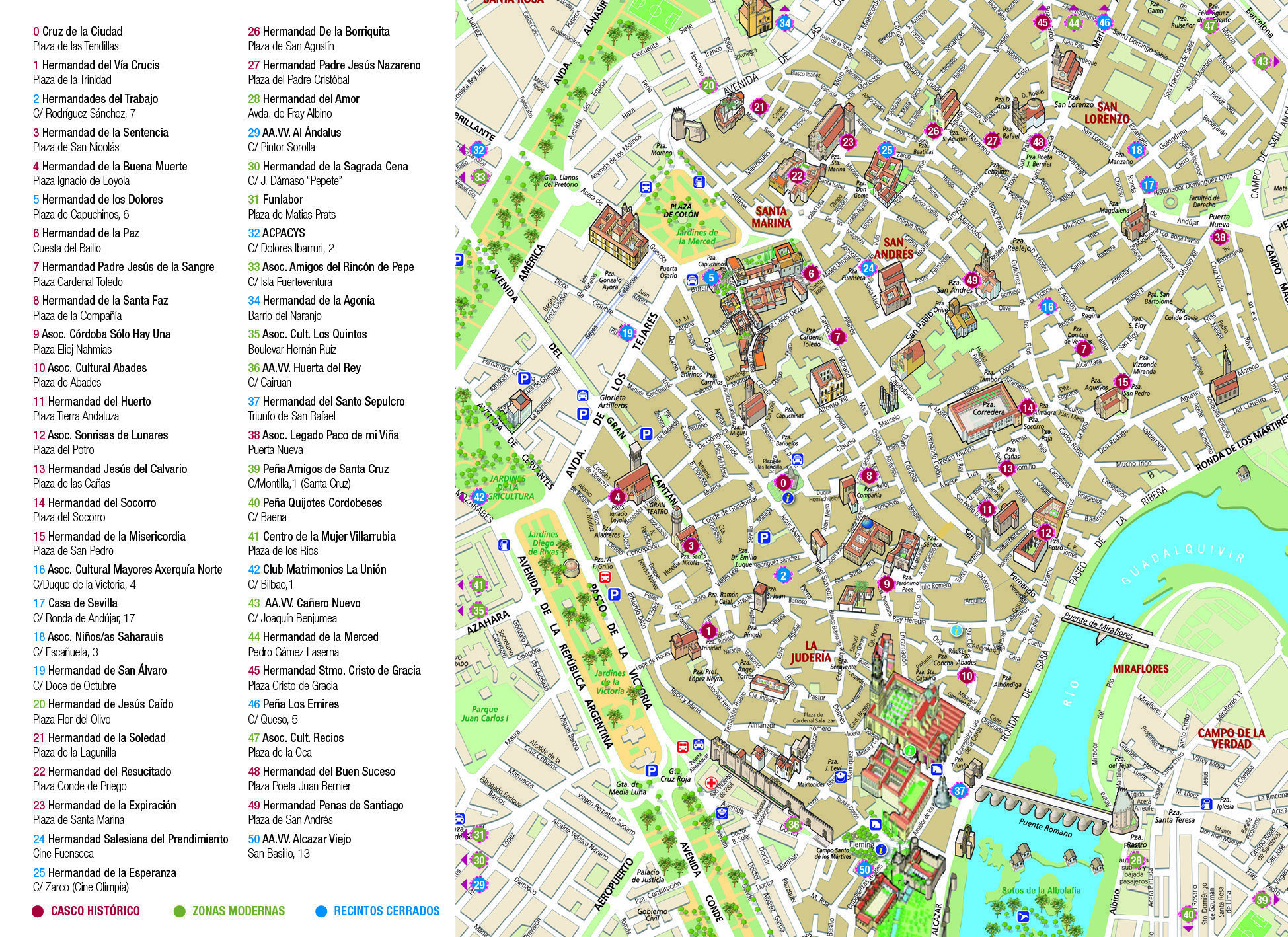 mapa de cruces