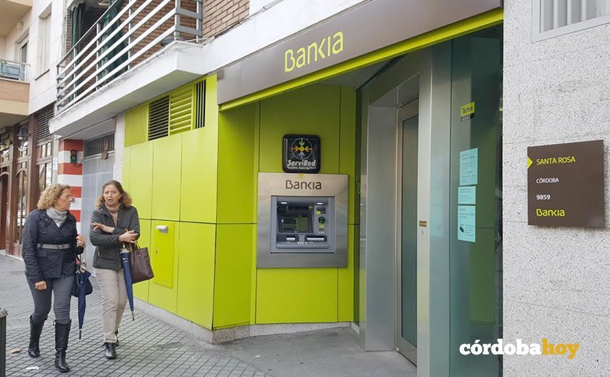 Oficina de Bankia en el barrio de Santa Rosa