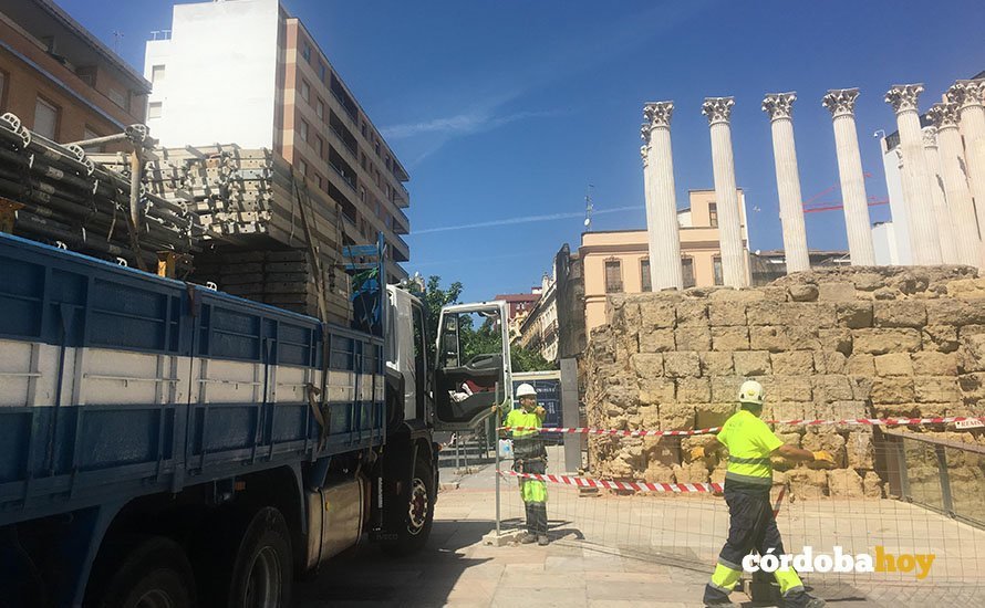 templo romano restauracion obras