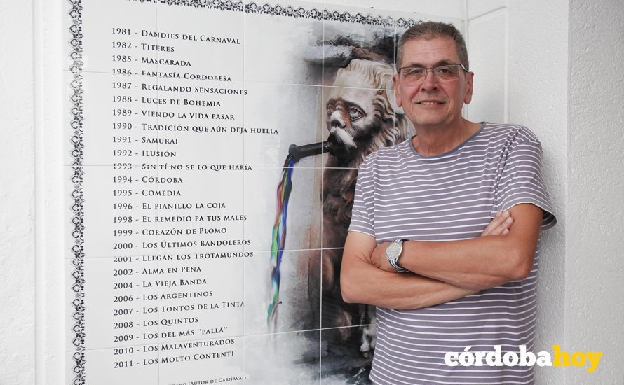 CORDOBA. 01/08/2017. ENTREVISTA A MIGUEL AMATE AUTOR DEL CARNAVAL. FOTO: ROLDAN SERRANO. CORDOBA HOY.