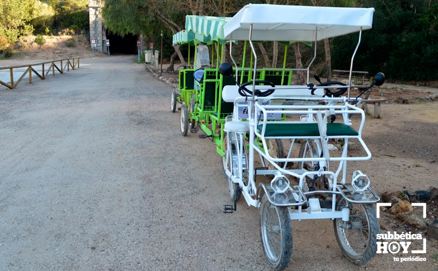 Cuatriciclos similares al que ha sufrido un accidente en la vía verde