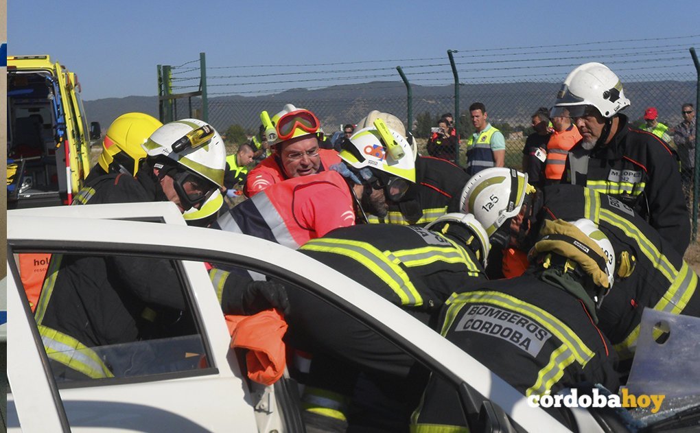 Simulacro de accidente en el Aeropuerto