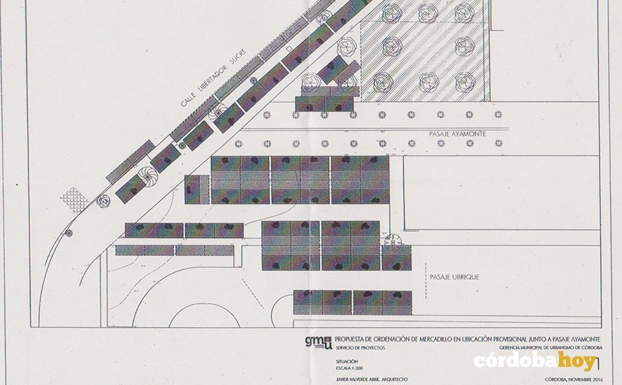 Plano del Mercvadillo del Sector Sur