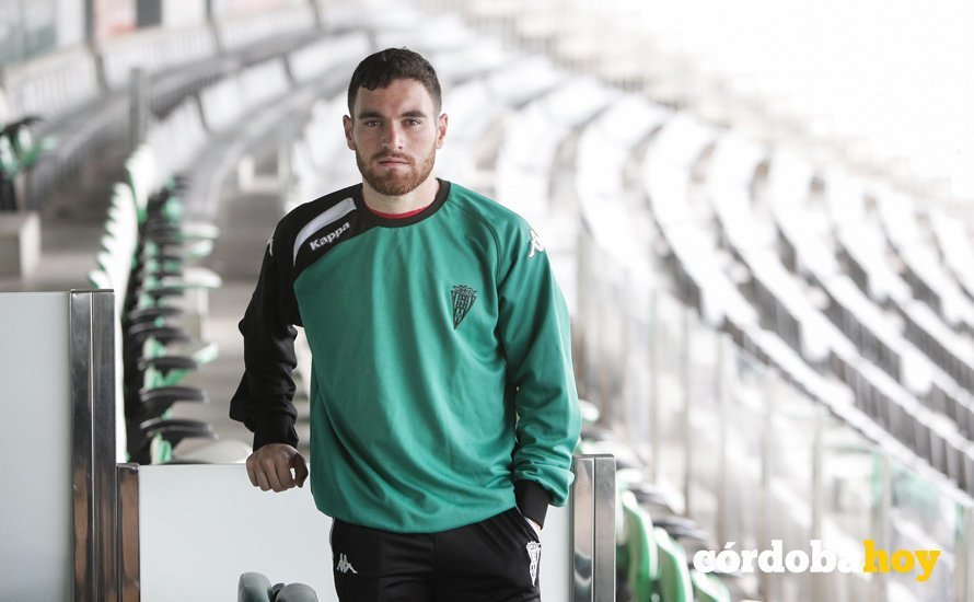 CORDOBA. 01/03/2018. ENTREVISTA A JAVI GALAN JUGADOR DEL CORDOBA CF EN EL ARCANGEL. FOTO: ROLDAN SERRANO. CORDOBA HOY.