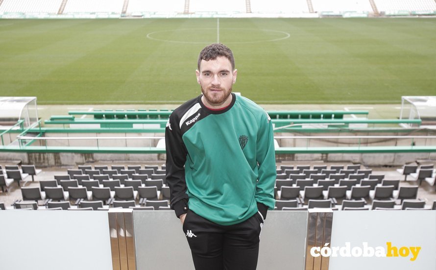 CORDOBA. 01/03/2018. ENTREVISTA A JAVI GALAN JUGADOR DEL CORDOBA CF EN EL ARCANGEL. FOTO: ROLDAN SERRANO. CORDOBA HOY.