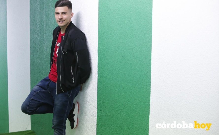 CORDOBA. 08/03/2018. ENTREVISTA A JUANJO NARVAEZ JUGADOR DEL CORDOBA CF EN EL ARCANGEL. FOTO: ROLDAN SERRANO. CORDOBA HOY.