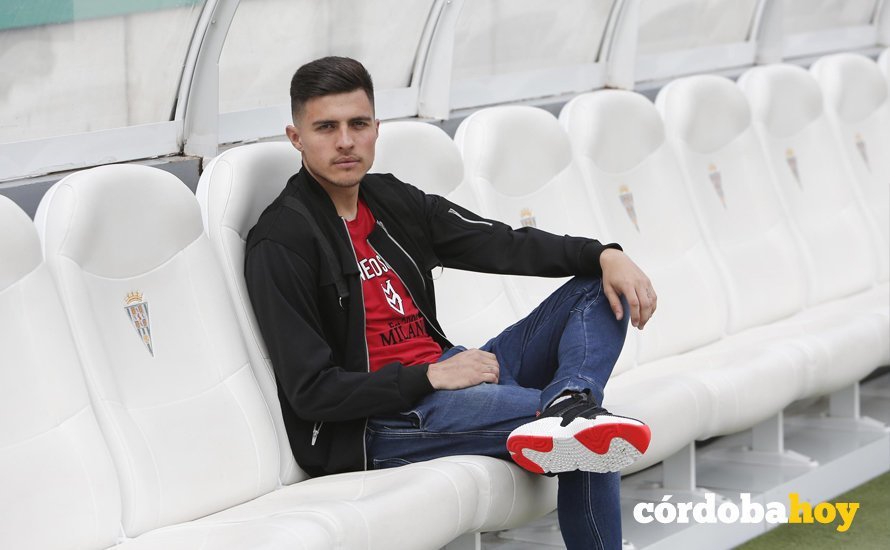 CORDOBA. 08/03/2018. ENTREVISTA A JUANJO NARVAEZ JUGADOR DEL CORDOBA CF EN EL ARCANGEL. FOTO: ROLDAN SERRANO. CORDOBA HOY.