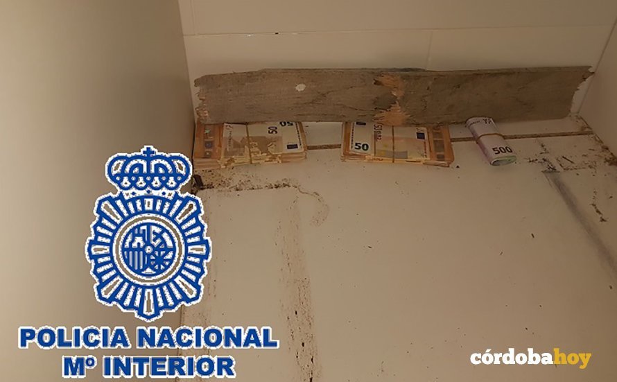 Dinero en fajos del alijo