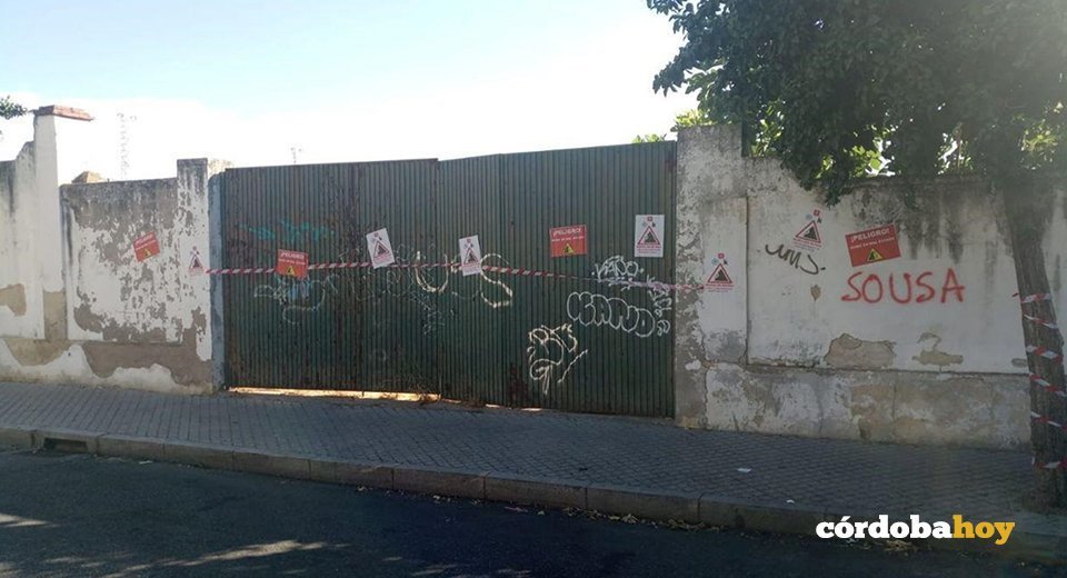 Muro en peligro de acer en San Eulogio
