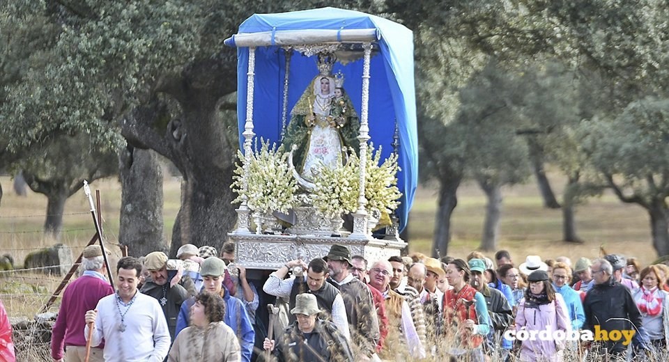 La Virgen de Luna en Villanueva de Córdoba, donde también la veneran