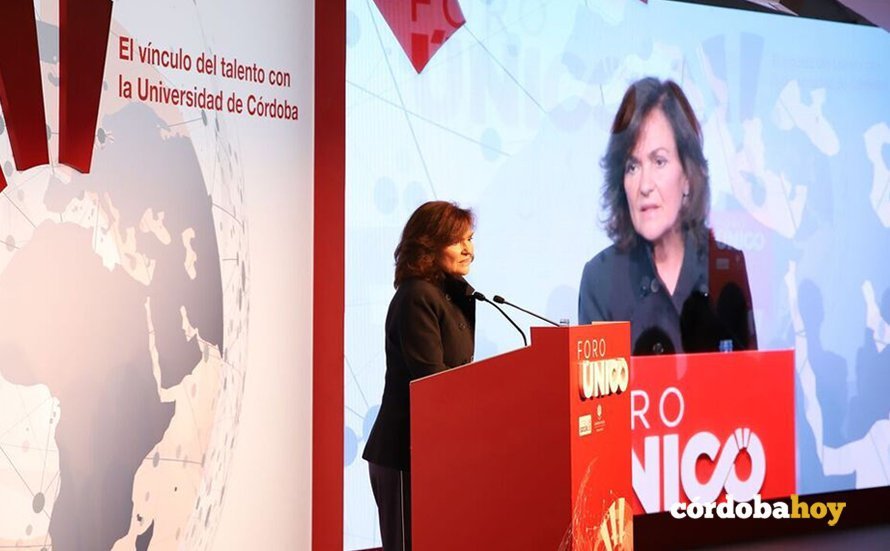 Carmen Calvo en el Foro Único
