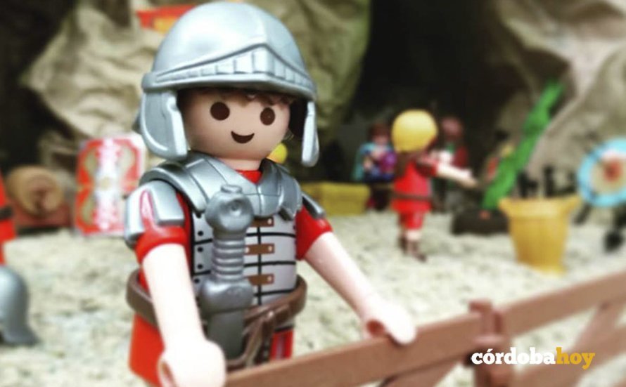 Detalle del Belén de Playmobil en Ciudad Jardín