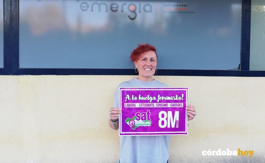 Inmaculada Sánchez, de la sección sindical del SAT en Emergia