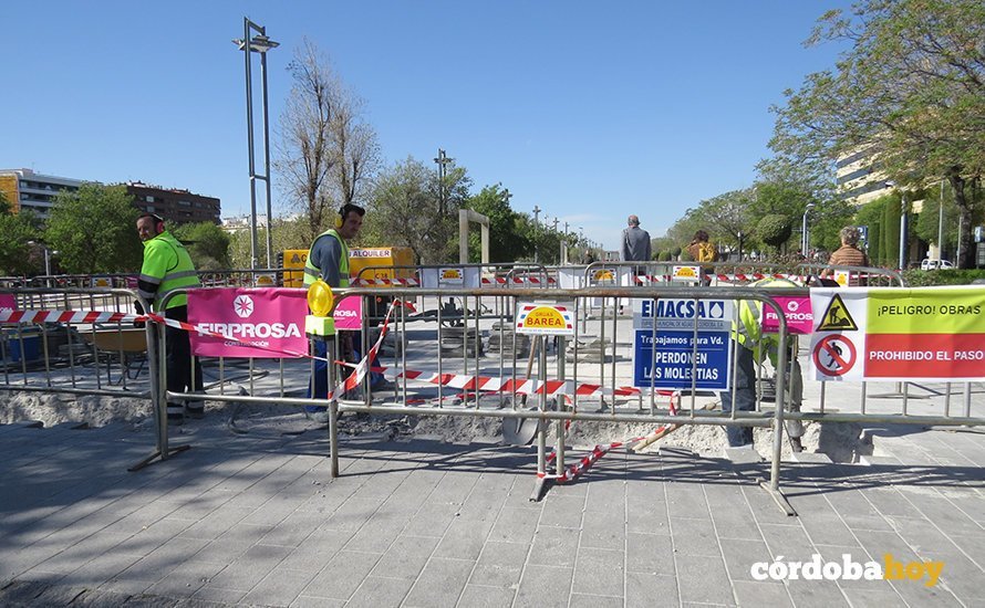 Obras de la nueva red de agua no potable en Córdoba 1