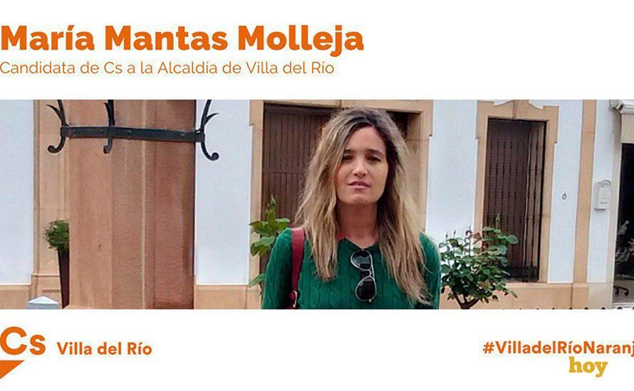 María Mantas Molleja candidata de Ciudadanos en Villa del Río