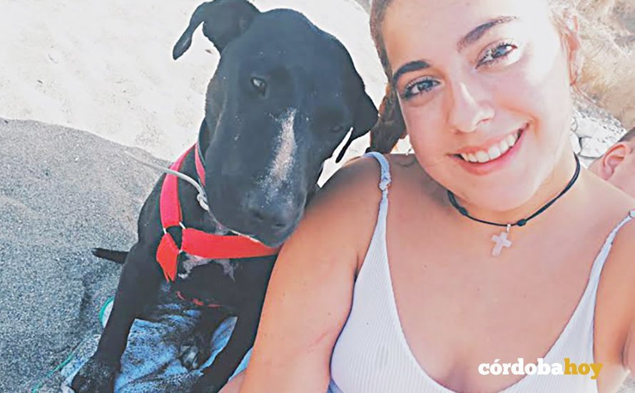 Tai con su dueña, Cristinas Ríos