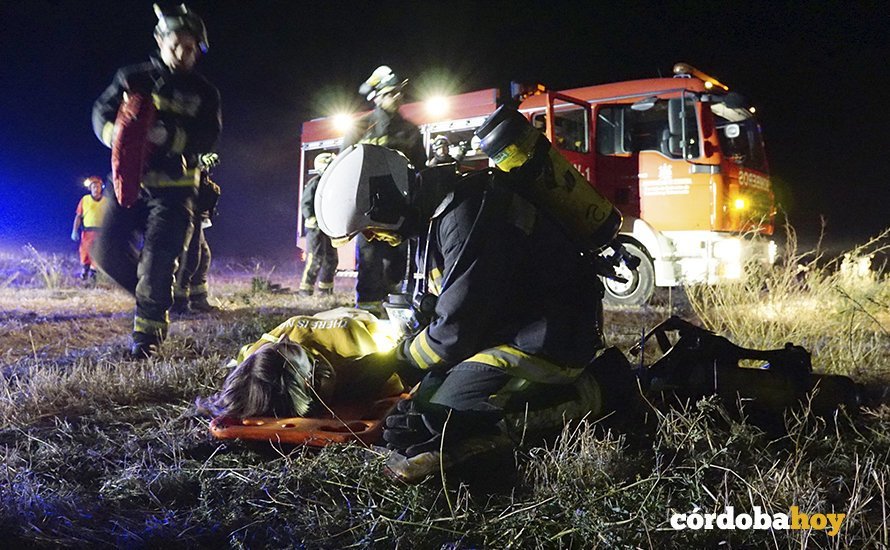 Simulacro de accidente en el Aeropuerto