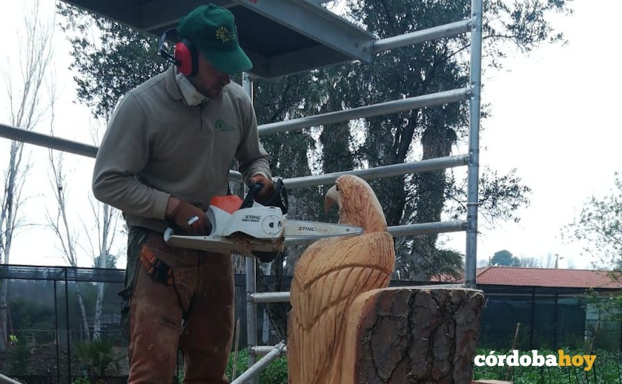 Beni Hidalgo trabajando en el trono