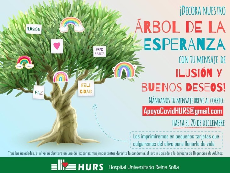 Cartel del árbol de la esperanza