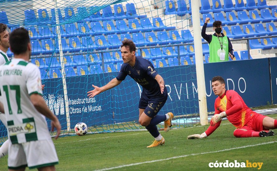 Imagen del gol de Pablo Espina al Córdoba CF