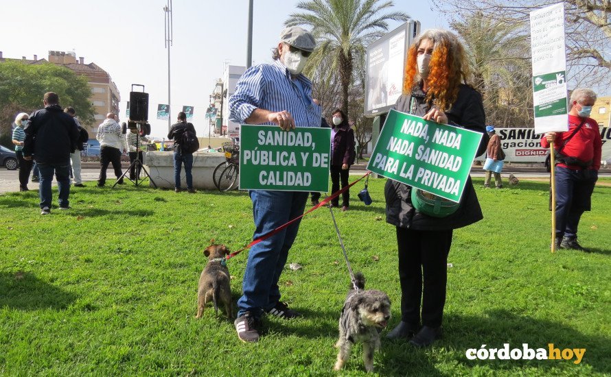 Manifestación por la sanidad pública durante el Día de Andalucía en el Sector Sur 3