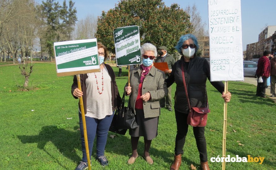 Manifestación por la sanidad pública durante el Día de Andalucía en el Sector Sur 4