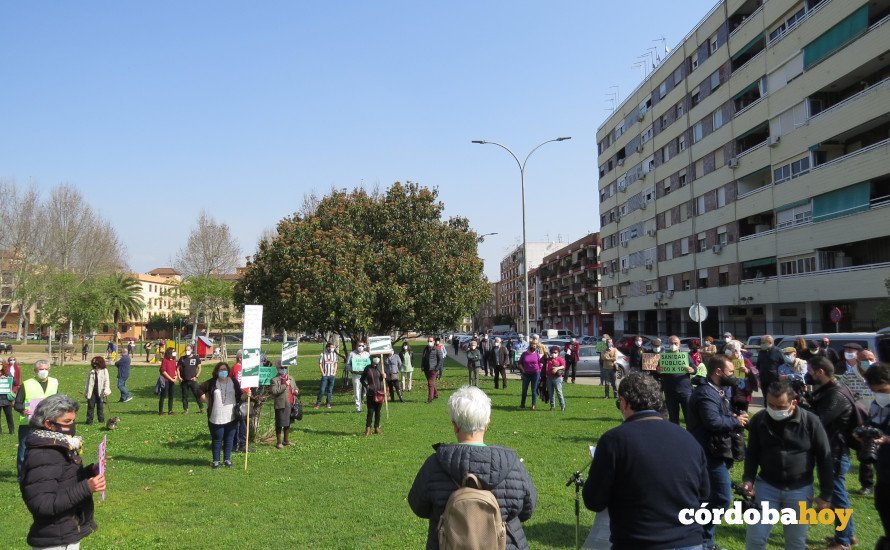 Manifestación por la sanidad pública durante el Día de Andalucía en el Sector Sur