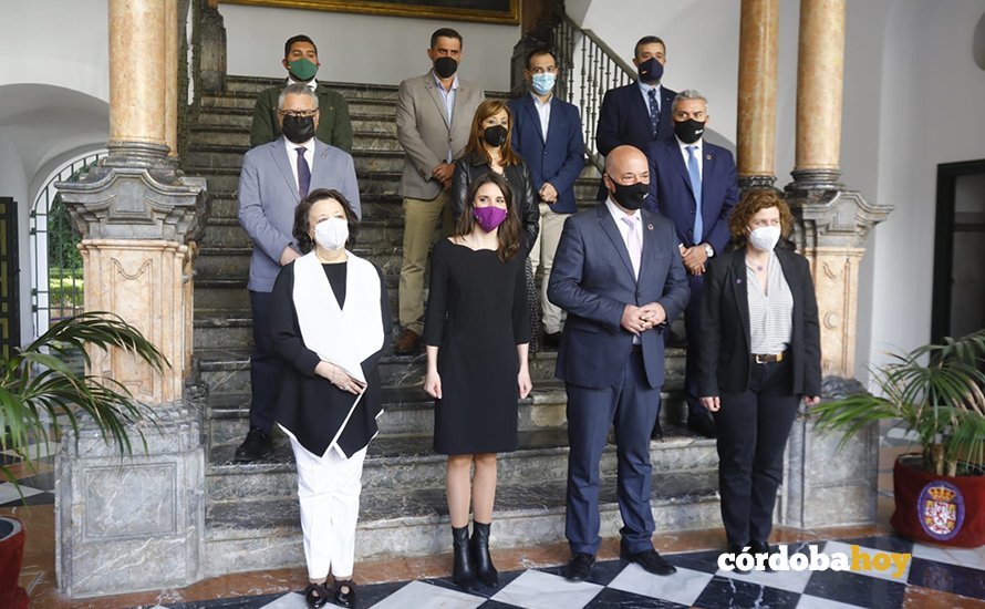 La ministra Irene Montero en la Diputación de Córdoba
