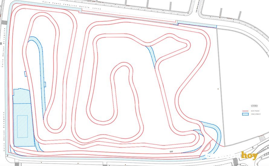Nuevo trazado del circuito de El Tablero