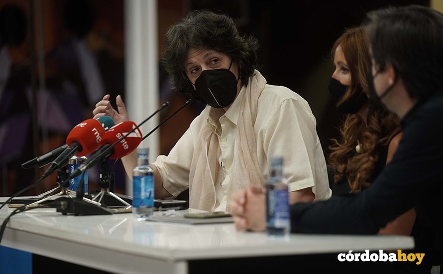 Juan Manuel Cañizares en la presentación del concierto inaugural