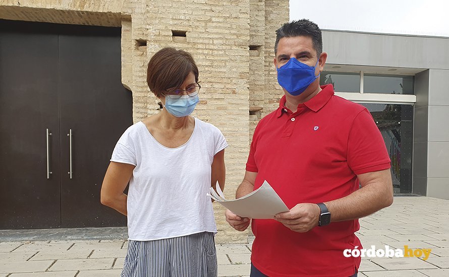 Pedro García y Amparo Pernichi, esta mañana