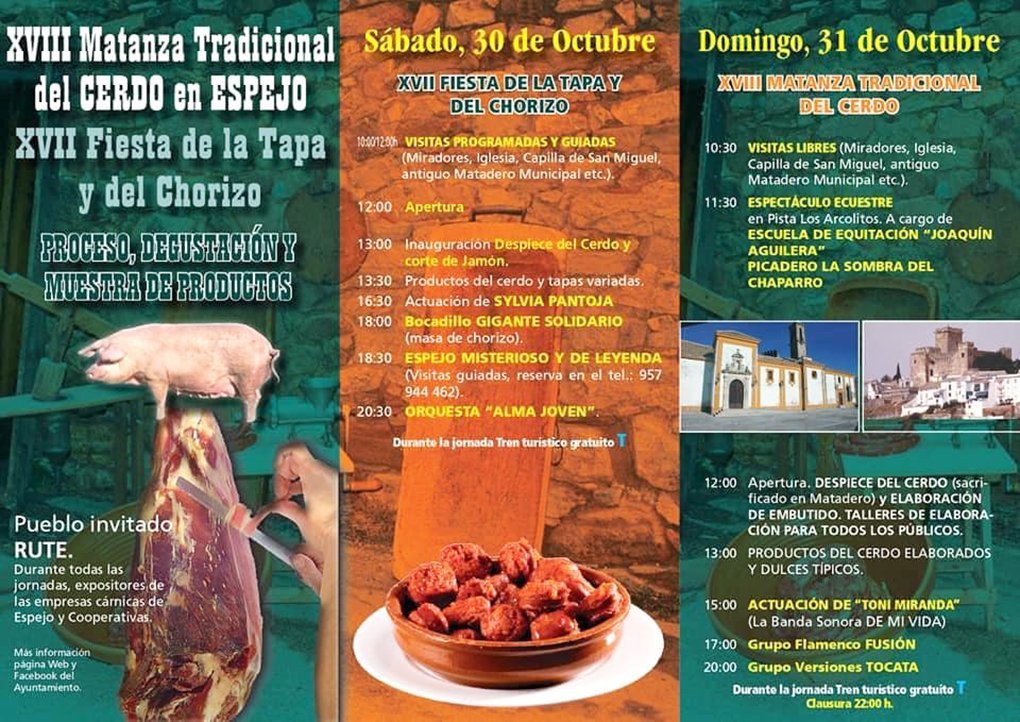 Programa de la Fiesta de la Matanza de Espejo