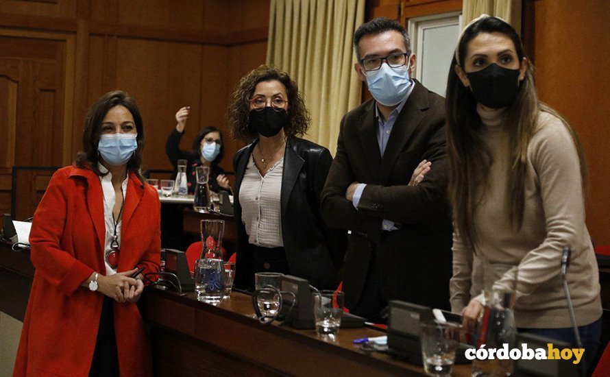 Bancada socialista en el Pleno