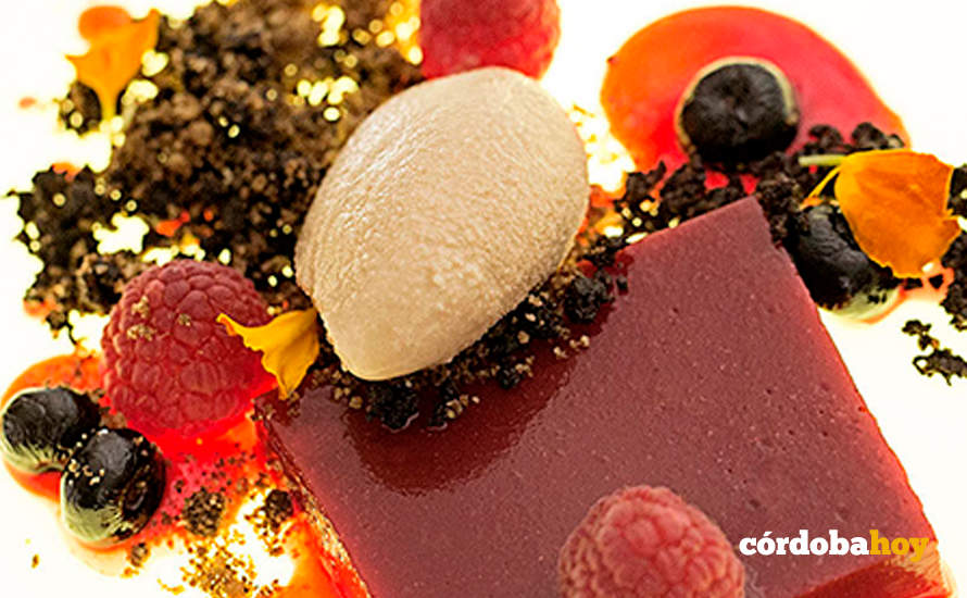 Postre en el Restaurante Arbequina