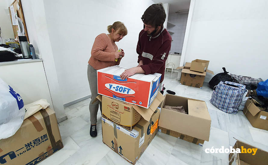Farmacia de Ciudad Jardín donde se canaliza la ayuda directa a Ucrania