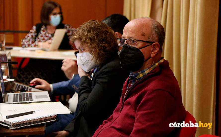 Alba Doblas y Antonio de la Rosa en el Pleno