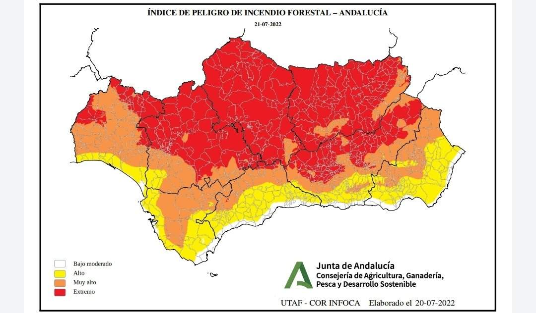 Índie de peligro de incendio forestal