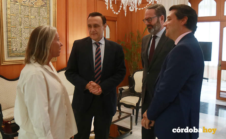 Isabel Albás, José Carlos Gómez Villamandos, Adolfo Molina y José María Bellido