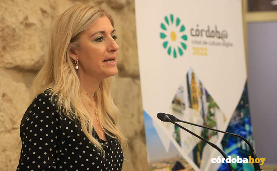 Lourdes Morales en la presentación del congreso Córdoba, Crisol de la Cultura Digital