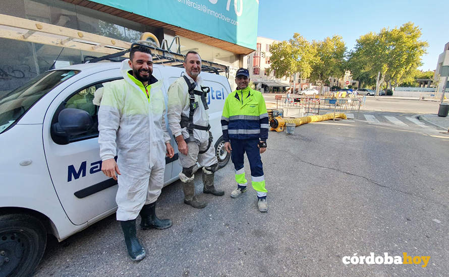 El equipo de Magtel que trabaja en Doña Berenguela