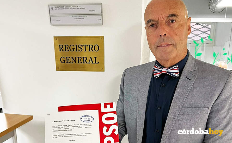 Antonio Hurtado en el Tribunal de Cuentas