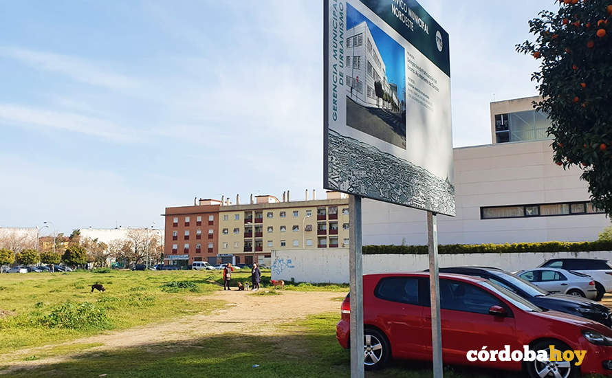 Solar donde está previsto levantar el Centro Cívico de Noroeste, en una imagen de archivo