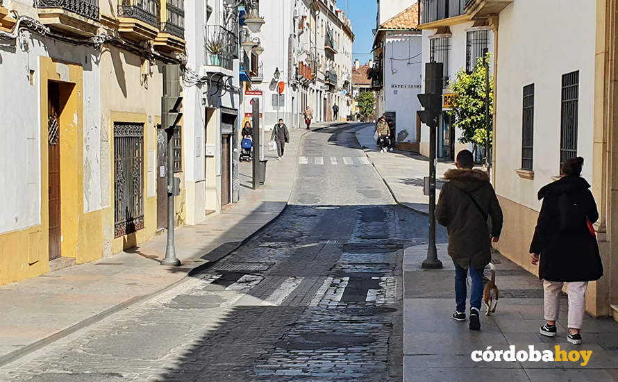 Pasos de cebra en la calle Alfaros